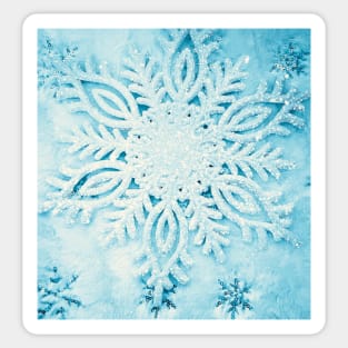 Glittery Snowflake No. 2 Sticker